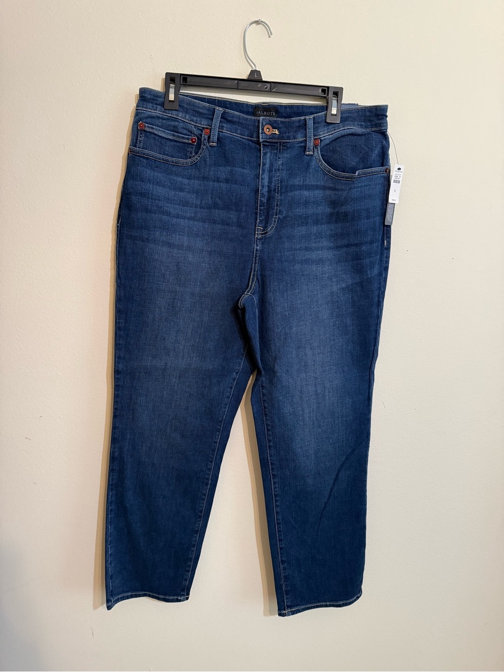 Talbots Dark Blue Women's Modern Ankle Jeans NEW WITH TAGS Size 12
